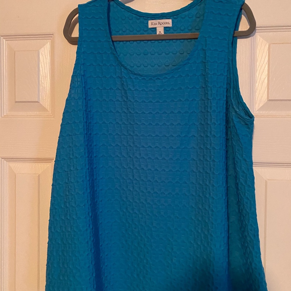 Sleeveless Turquoise Top
